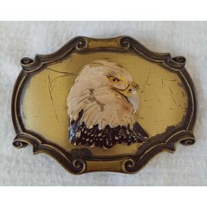 Vintage Raintree 1978 American Eagle Bald Eagle Belt Buckle *Read*